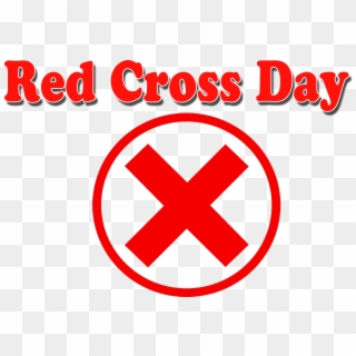 Red Cross Day Png Background - Circle Clipart