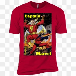 Captain Marvel Next Level Premium Short Sleeve T-shirt - Mar Vell And Shazam Clipart