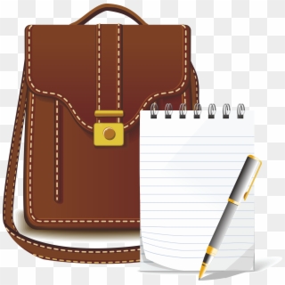 This Free Icons Png Design Of Bag And Notes - Maletin De Cuero Para Hombre Arquitecto Clipart