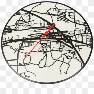 Laser Cut Wall Clock - Circle Clipart