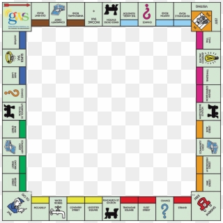 Game Clipart Monopoly Board - Standard London Monopoly Board - Png Download