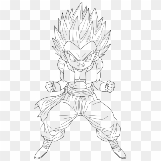 Collection Of - Gotenks Super Saiyan Drawing Clipart