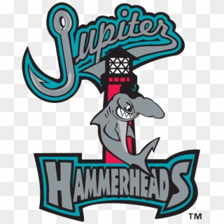 In Spite Of Its Sharp Teeth, The Hammerheads Shark - Jupiter Hammerheads Baseball Logo Clipart