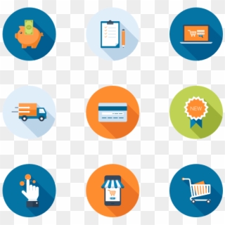 Shopping And Commerce - Purchase Flat Icon Clipart