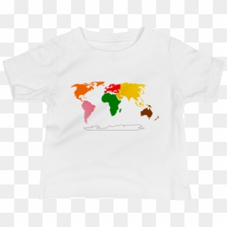 7 Continents Of The World Montessori T-shirts - Active Shirt Clipart
