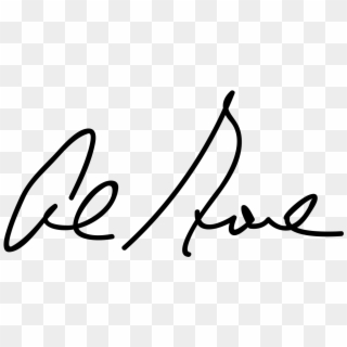 Al Gore Signature - Calligraphy Clipart