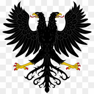 Aguila De Dos Cabezas Explayada - Frankish Empire Coat Of Arms Clipart