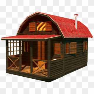Pin-up Houses - Log Cabin Clipart