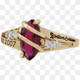 Boston College Women's Windswept Ring - Pre-engagement Ring Clipart