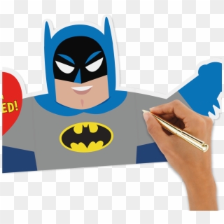 Valentine's Day Card Dc Comics™ Batman™ Pow - Cartoon Clipart