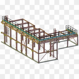 Fabrication Drawing Staircase - Steel Structure Fabrication Drawing Clipart