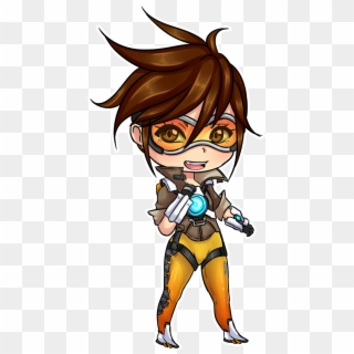 Overwatch Chibi Tracer Clipart