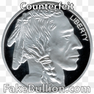 Click To Enlarge Image Prov Buffalo Fake Obverse - Silver Buffalo Rounds Fakes Clipart