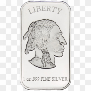 Silver Drawing Bar - Liberty 1 Oz Silver Bar Clipart