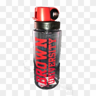 Brown University Clear Nalgene 20oz W/red Cap - Water Bottle Clipart