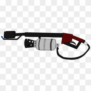 Pyro Transparent Flamethrower - Flame Thrower Clip Art - Png Download