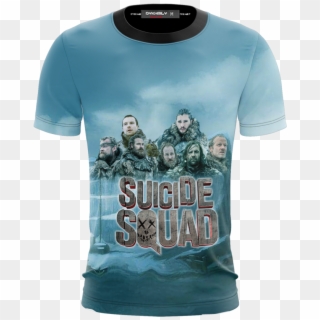 Suicide Squad Game Of Thrones Version Unisex 3d T Shirt - Captain America Clipart