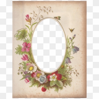 Victorian Photo Album Frame ~ Zibi Vintage Scrap - Victorian Flower Borders And Frames Clipart