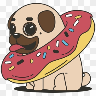 Pug, Donut, Sweets, Tasty, Bun, Cupcake - Pug Avatar Ps4 Clipart