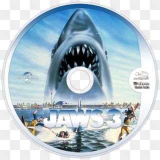 Jaws 3 Bluray Disc Image - Jaws 3 Movie Poster Clipart