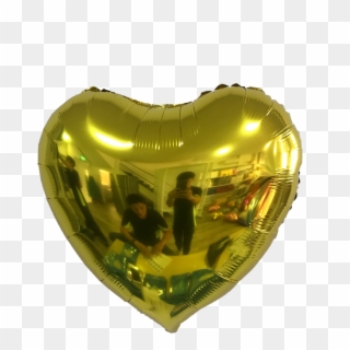 24 Inch Gold Heart - Inflatable Clipart