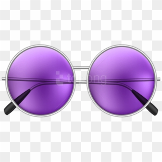 Free Png Download Round Sunglasses Purple Clipart Png - Purple Sunglasses Transparent Png