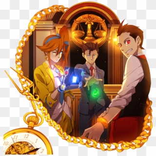 Ahh Yes Their Eyes Are Glowing And So Is Their Special - Athena Cykes Apollo Justice Clipart