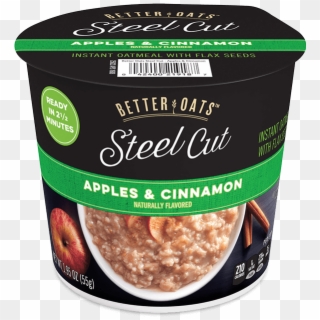 Better Oats Steel Cut Apples & Cinnamon Instant Oatmeal - Cranberry Bean Clipart