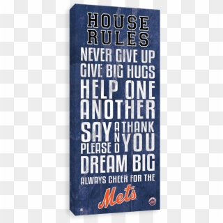 New York Mets House Rules - Sign Clipart