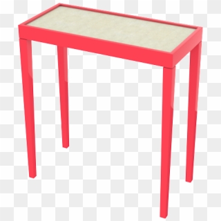 Tini Iii Tucson Coral And White Painted Raffia - Coffee Table Clipart