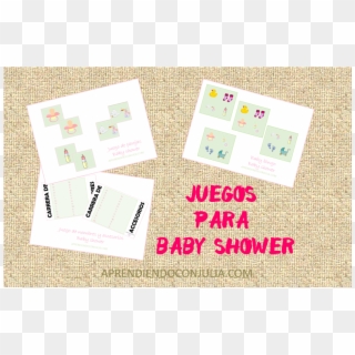 Juegos Para Baby Shower - Paper Clipart