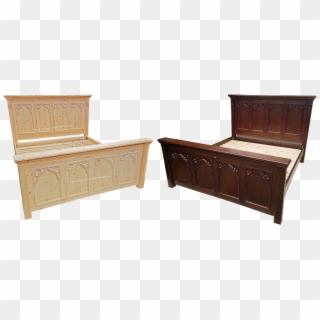 Minster Gothic Classic "hennig" 8 Panel King Size Bed - Cabinetry Clipart