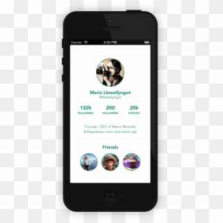 Flat Ui Profile Iphone - Iphone Clipart