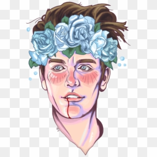 Amazingphil Transparent Flower Crown - Brendon Urie Fan Art Clipart