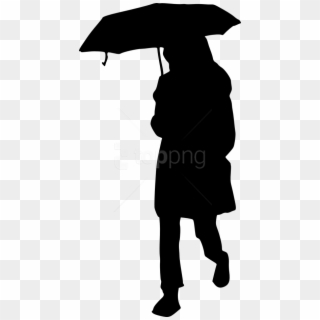 Free Png Woman Umbrella Silhouette Png - Clip Art Silhouettes Girl With Umbrella Transparent Png