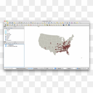 Red Map Of America Clipart