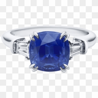 Gemstone Diamond Fine Jewelry Harry Winston Classic - Harry Winston Cushion Cut Sapphire Micropavé Ring Clipart