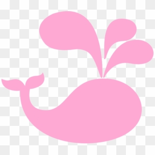 Pink Baby Whale Clipart - Pink Nautical Clip Art - Png Download