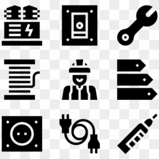Electrician Tools And Elements Clipart