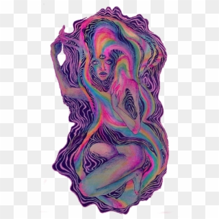 Drawing Trippy Psychedelic Art - Illustration Clipart