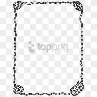 Free Png Line Borders Png Png Image With Transparent - 100 Days Of School Page Border Clipart