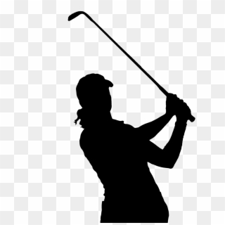 Golfer Silhouette Png , Png Download - Girl Golf Png Clipart