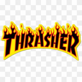 Sticker - Thrasher Magazine Fire Logo Clipart