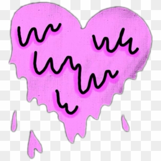 Melting Heart Cute Aesthetic Sticker Spacebxbe Png - Melting Heart Clipart