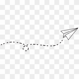 Dotted Line Png - Plane With Dotted Line Clipart