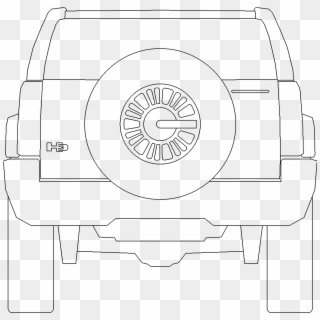 Car B003 Rear - Circle Clipart