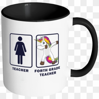 Robustcreative-4th Forth Grade Teacher Dabbing Unicorn - Bless By God Spoiled By My Husband Clipart