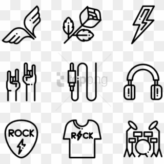 Free Png Rock & Roll 40 Icons - Hand Gesture Png Clipart