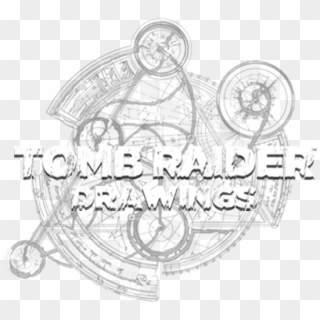 Tomb Drawing Sketch - Tomb Raider Aod Symbol Clipart