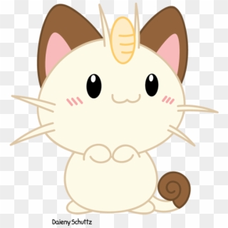 Chibi Meowth - Pokemon Meowth Chibi Clipart